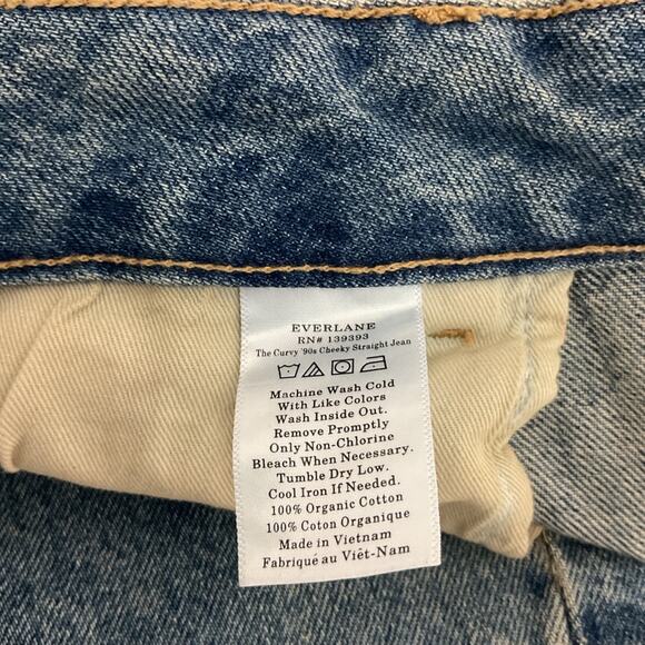 Everlane Women's WW-RDJ-4198 Size 32 The Curvy ’90s Cheeky Jeans Crop - Picture 6 of 6